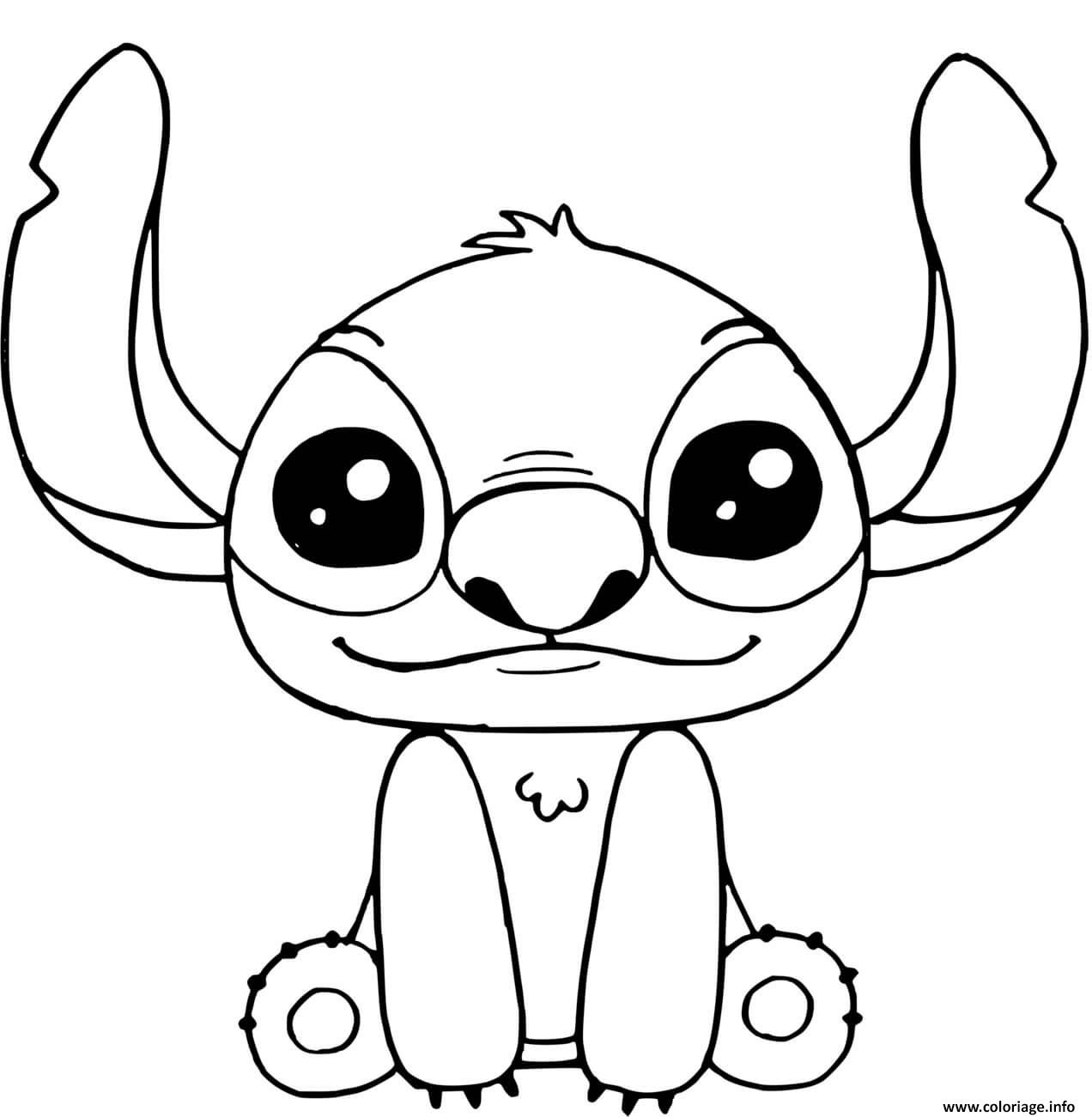 Coloriage Image De Stitch Dessin Stitch à imprimer