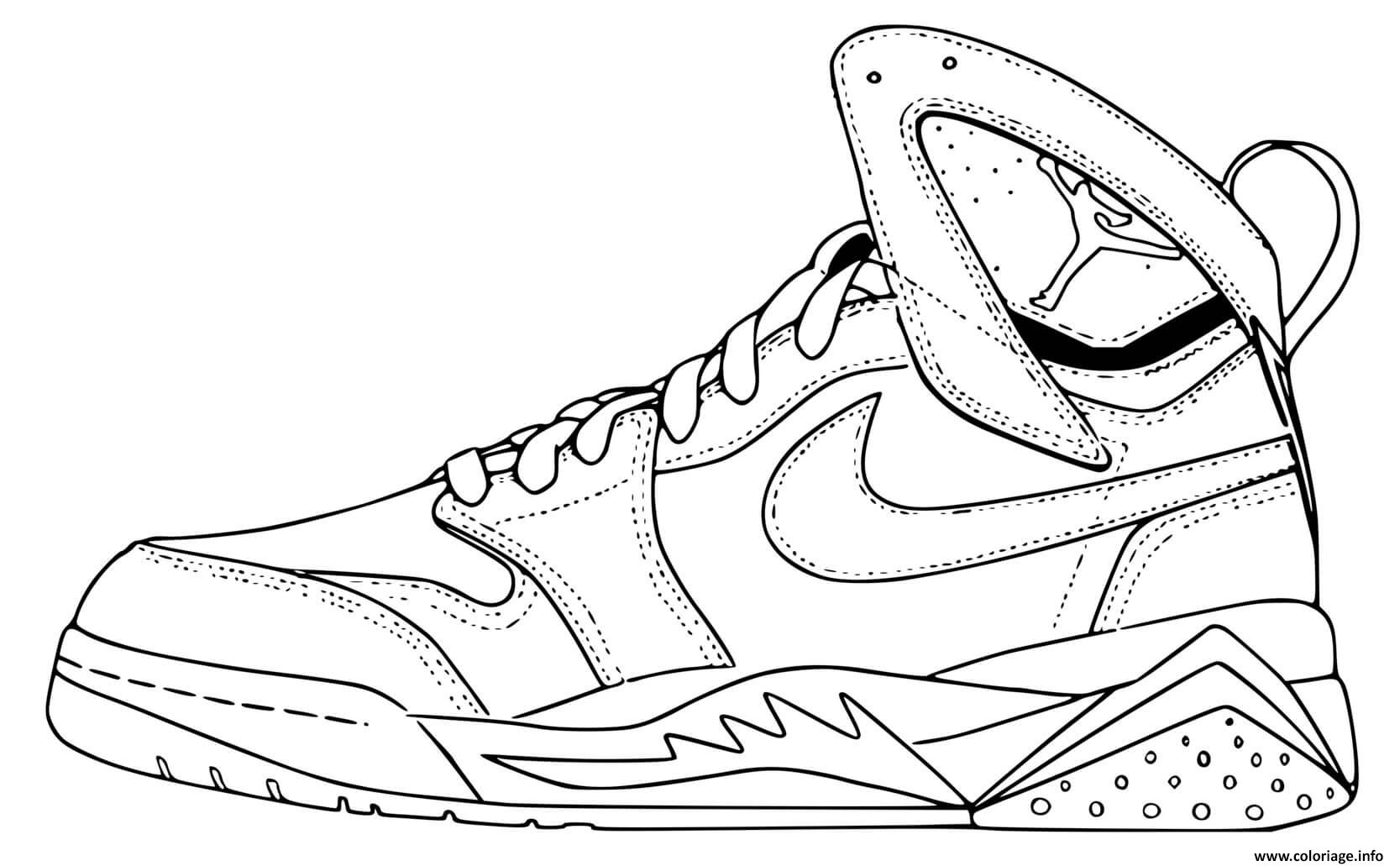 Printable Coloring Pages Of Nike Shoes - Free Printable Templates