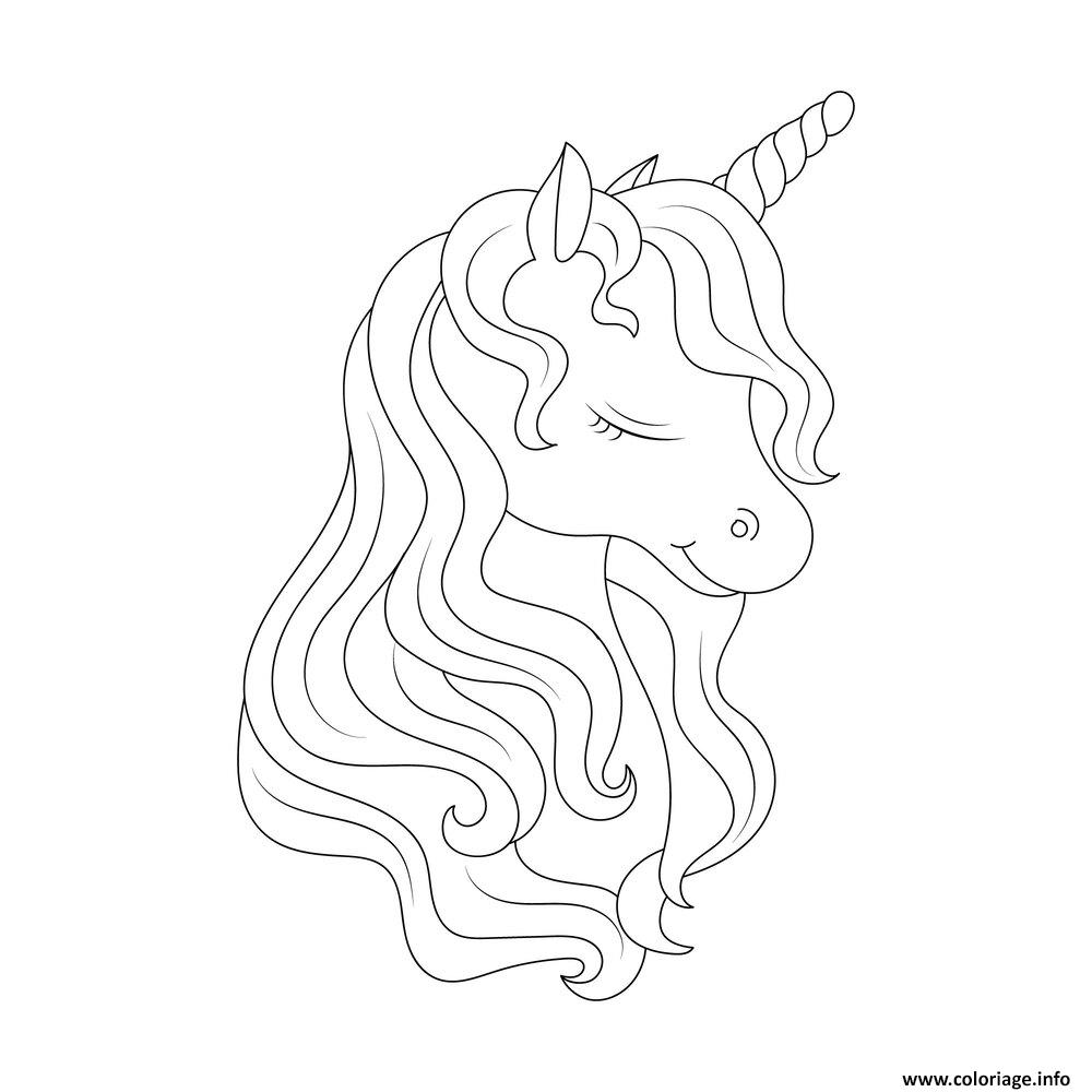 Dessin princesse licorne maternelle Coloriage Gratuit à Imprimer