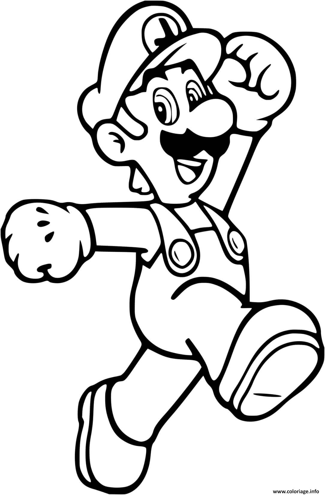 Coloriage Mario à imprimer : liste des meilleurs dessins à faire - Breakflip