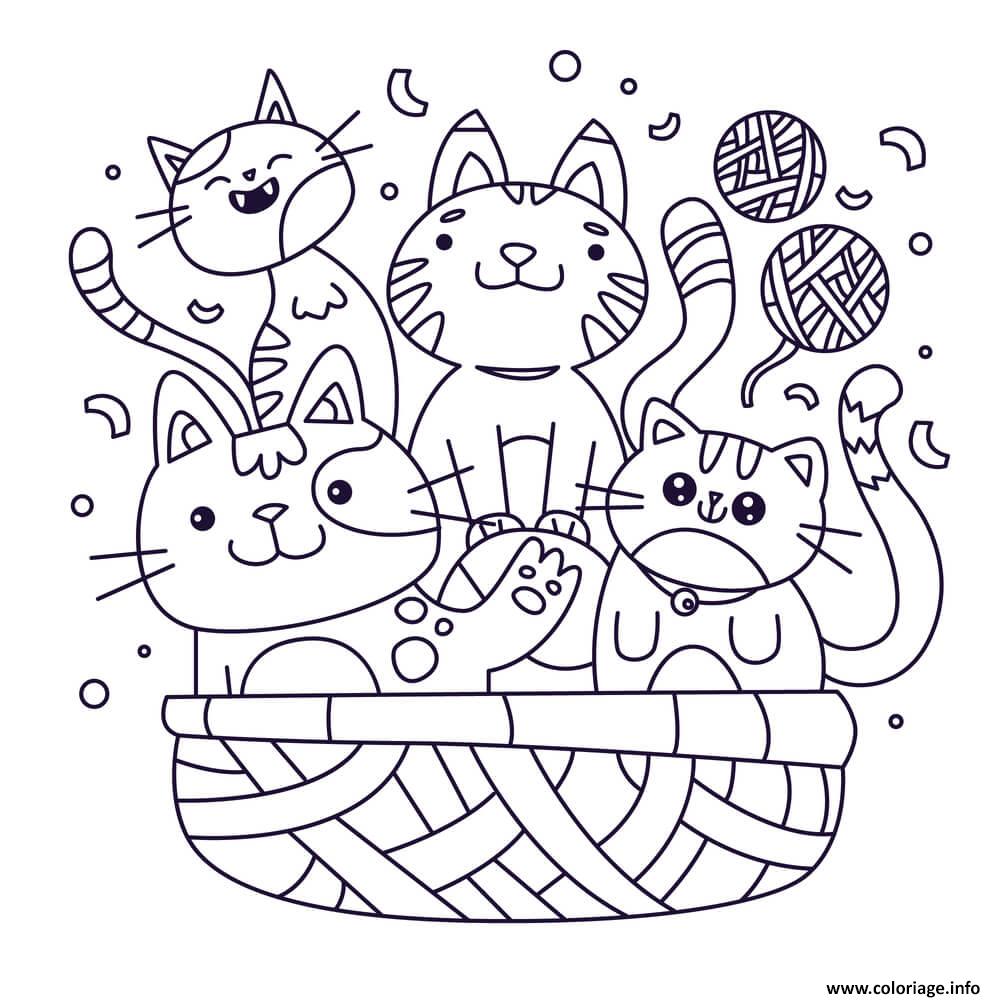 coloriage à imprimer chat gratuit