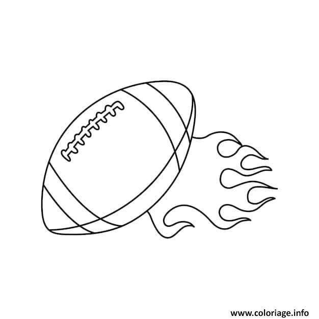 Dessin ballon de rugby Coloriage Gratuit à Imprimer