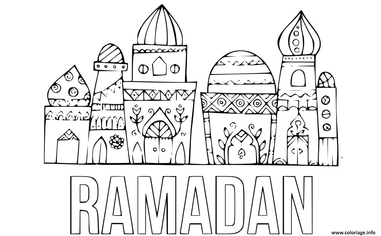 Dessin ramadan facile Coloriage Gratuit à Imprimer