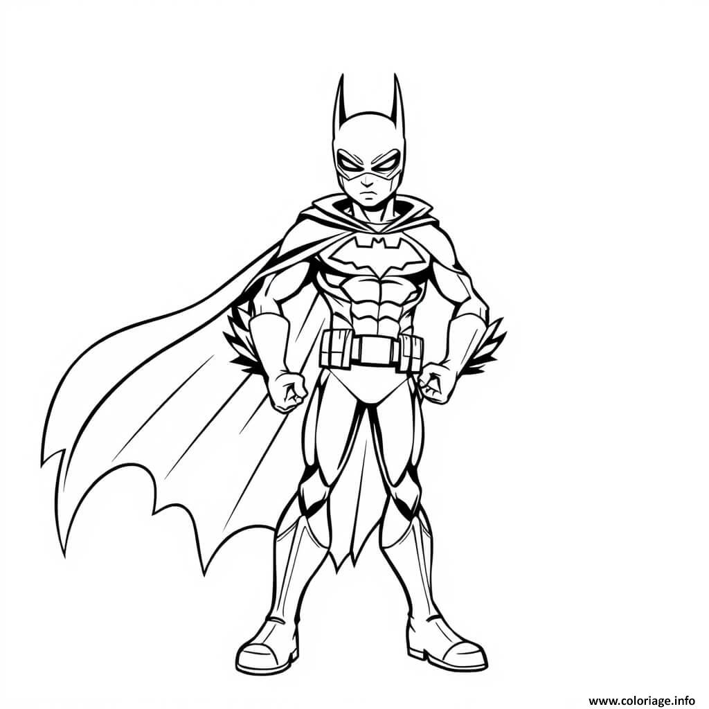 Dessin batman en forme Coloriage Gratuit à Imprimer