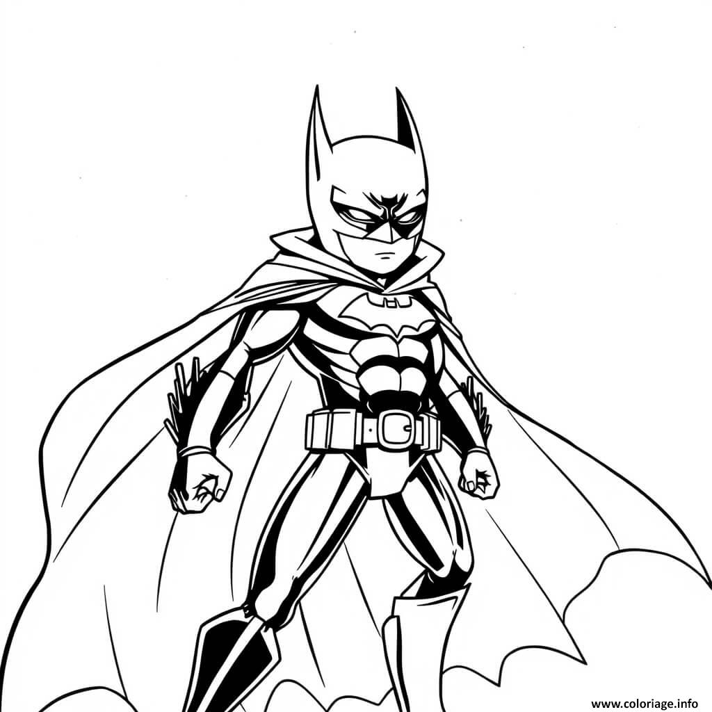 Dessin super hero batman chauve souris Coloriage Gratuit à Imprimer