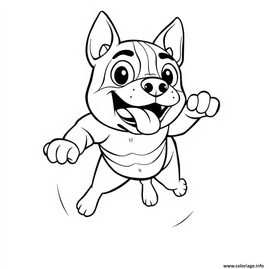 Dessin chien facile Staffordshire Bull Terrier 4 Coloriage Gratuit à Imprimer