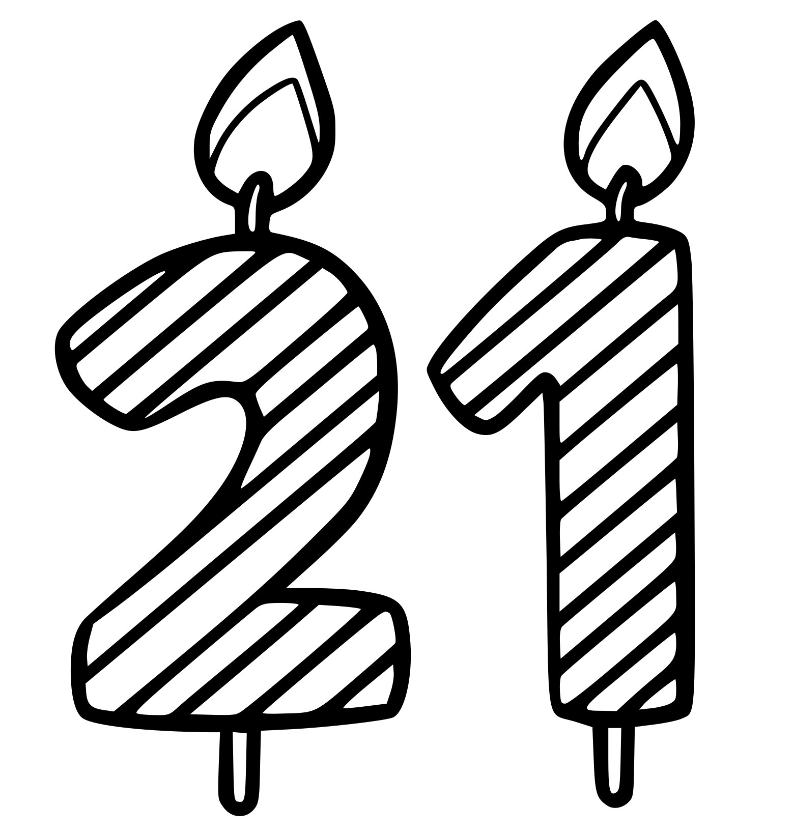 Coloriage 21 Ans - Anniversaire à imprimer