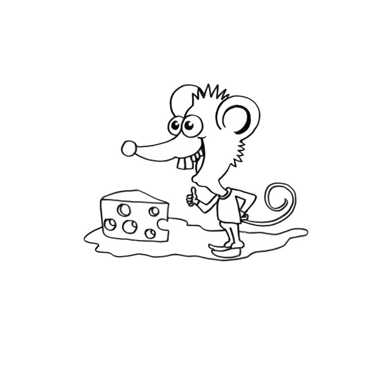 Coloriage 24 Petites Souris - Souris à imprimer