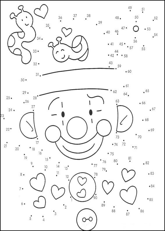 Coloriage Puzzle points à relier défi 47 - Points a relier à imprimer