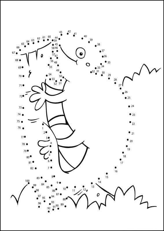Coloriage Jeu de points à relier numéro 54 - Points a relier à imprimer