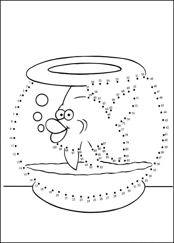 Coloriage Exercice points à relier numéro 63 - Points a relier à imprimer