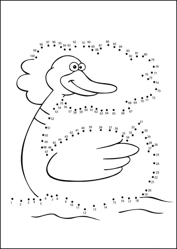 Coloriage Jeu de points à relier 98 pour enfants - Points a relier à imprimer