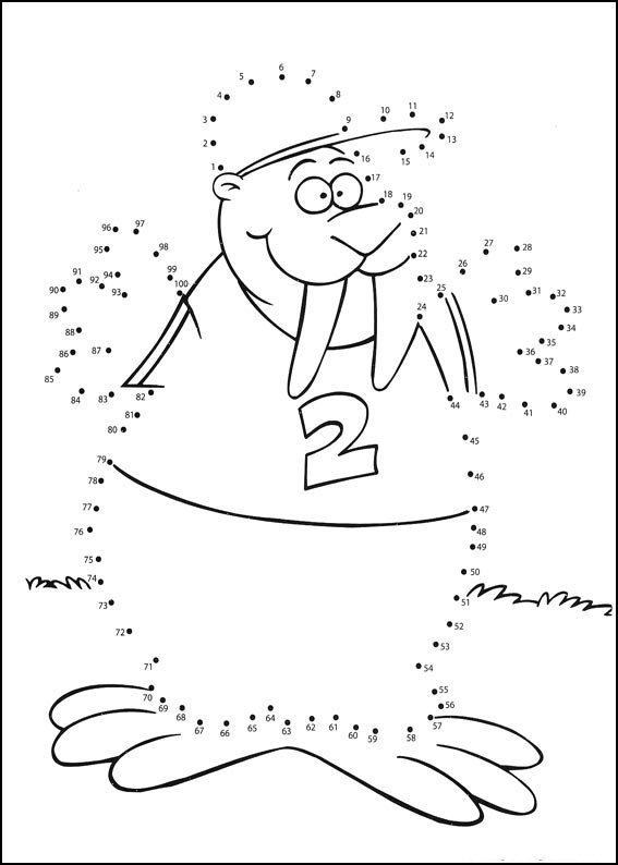 Coloriage Exercice points à relier 08 amusant - Points a relier à imprimer