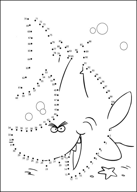 Coloriage Jeu de points à relier numéro 88 - Points a relier à imprimer