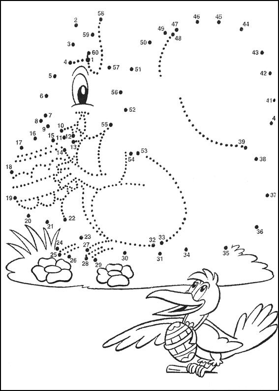 Coloriage Exercice points à relier 110 - Enfants - Points a relier à imprimer