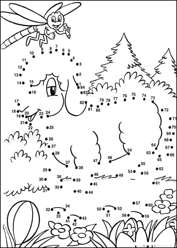 Coloriage Exercice points à relier 22 ludique - Points a relier à imprimer