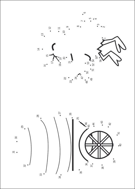 Coloriage Énigme points à relier niveau avancé 116 - Points a relier à imprimer