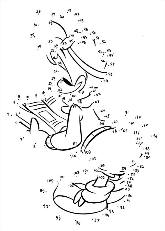 Coloriage Jeu de points à relier 119 pour enfants - Points a relier à imprimer