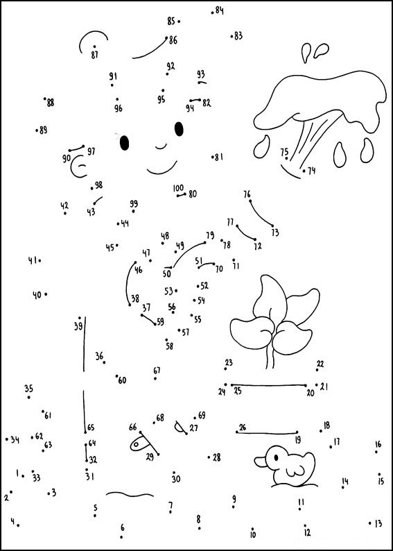Coloriage Jeu de points à relier numéro 139 - Points a relier à imprimer