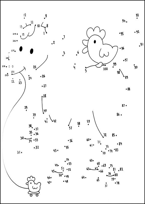 Coloriage Relier les points - Activité ludique enfant - Points a relier à imprimer