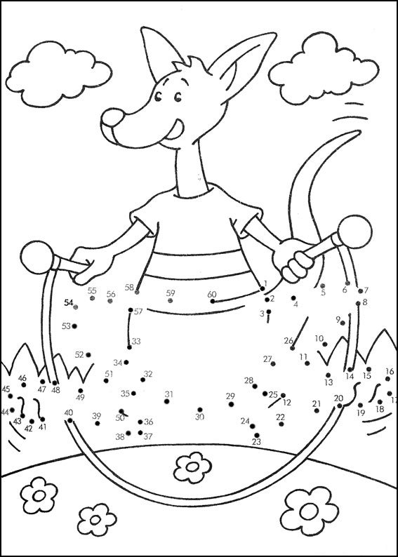 Coloriage Jeu de points à relier numérotés 77 - Points a relier à imprimer
