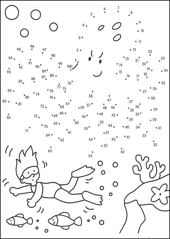 Coloriage Dessin à compléter en reliant les points 56 - Points a relier à imprimer