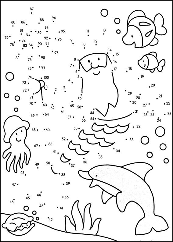 Coloriage Jeu de points à relier numéro 17 - Points a relier à imprimer