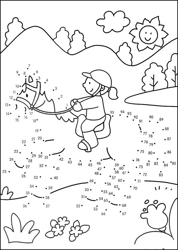 Coloriage Jeu de points à relier numéro 138 - Points a relier à imprimer