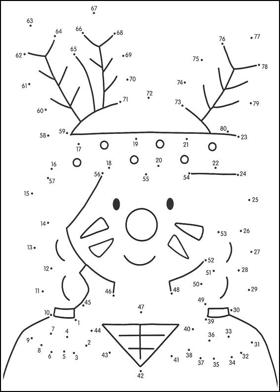 Coloriage Jeu de points à relier numéro 71 - Points a relier à imprimer