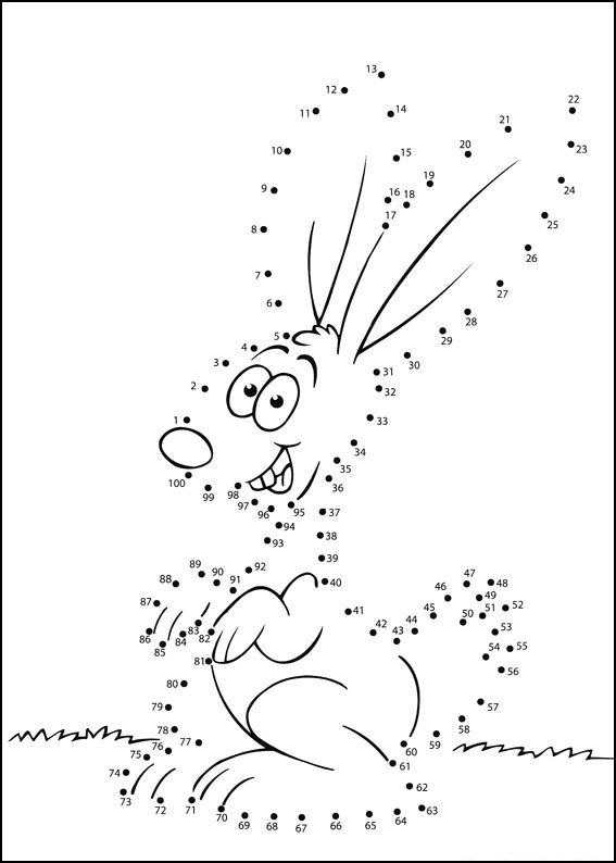 Coloriage Jeu de points à relier numéro 72 - Points a relier à imprimer