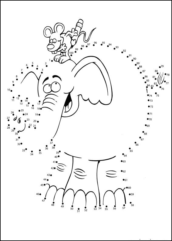 Coloriage Activité points à relier numéro 62 - Points a relier à imprimer