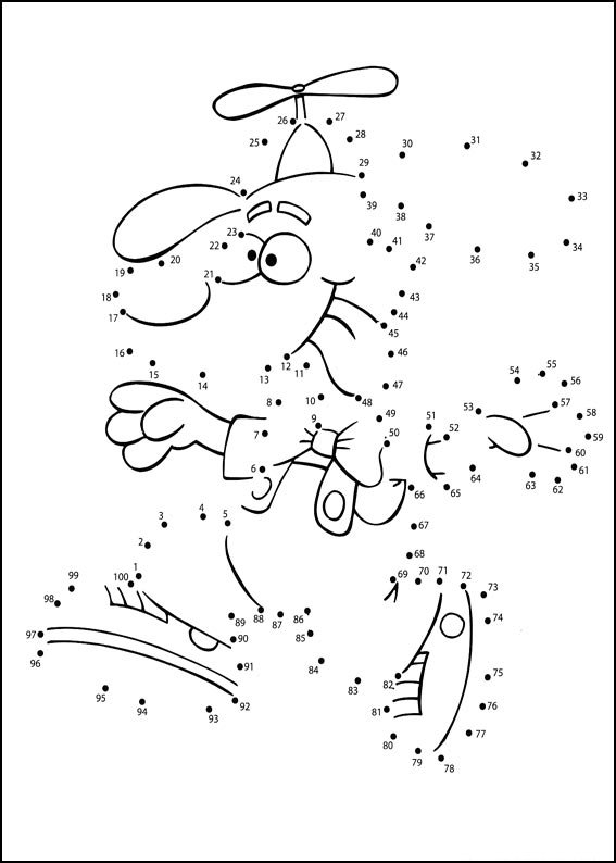Coloriage Points a relier