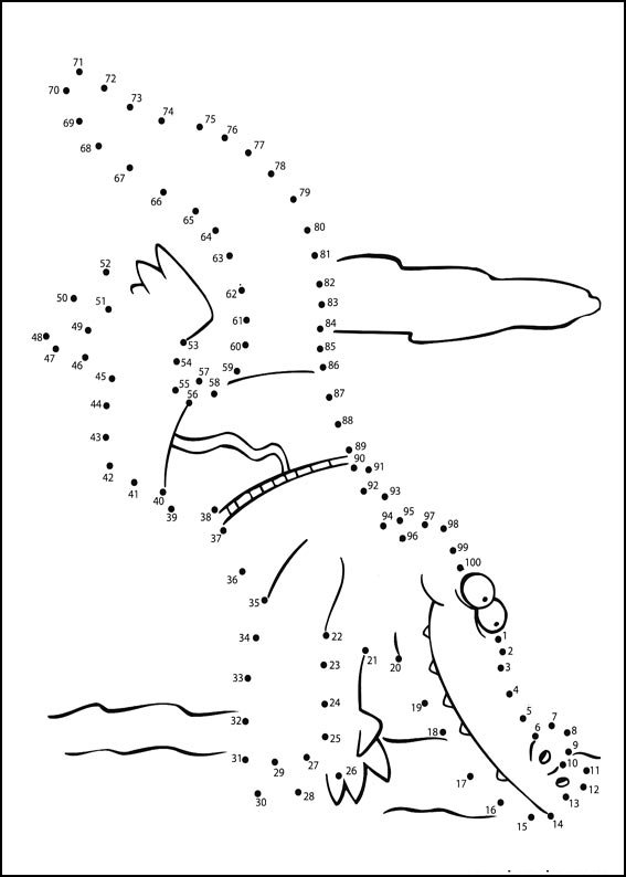 Coloriage Activité points à relier numéro 51 - Points a relier à imprimer