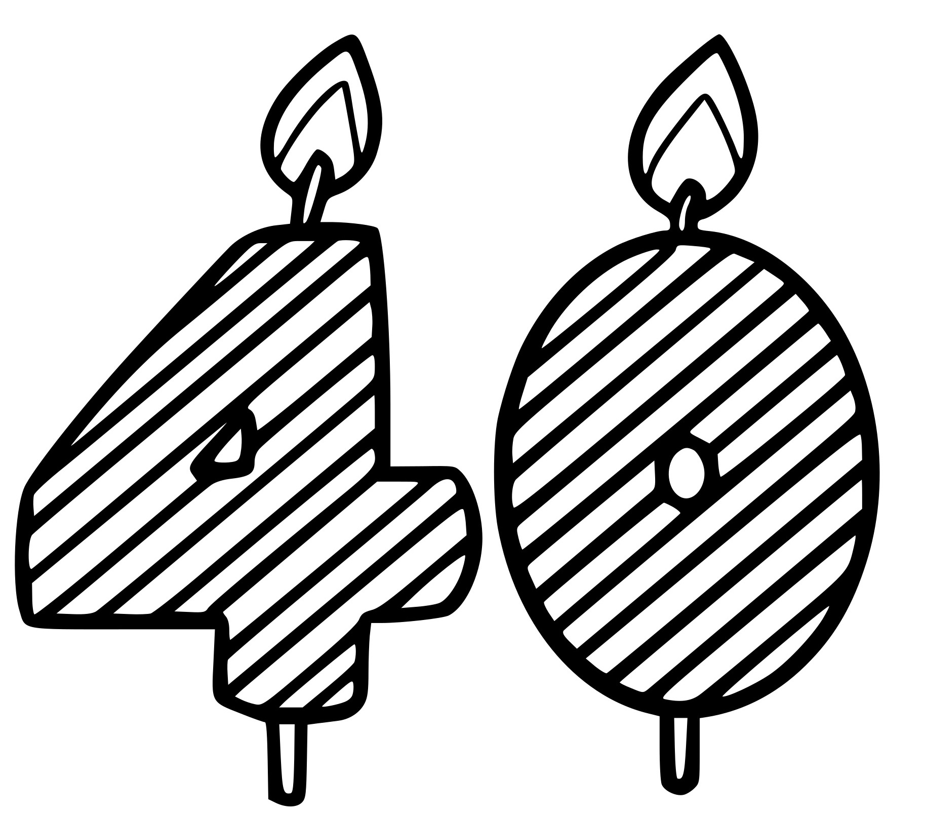 Coloriage 40 Ans - Anniversaire à imprimer