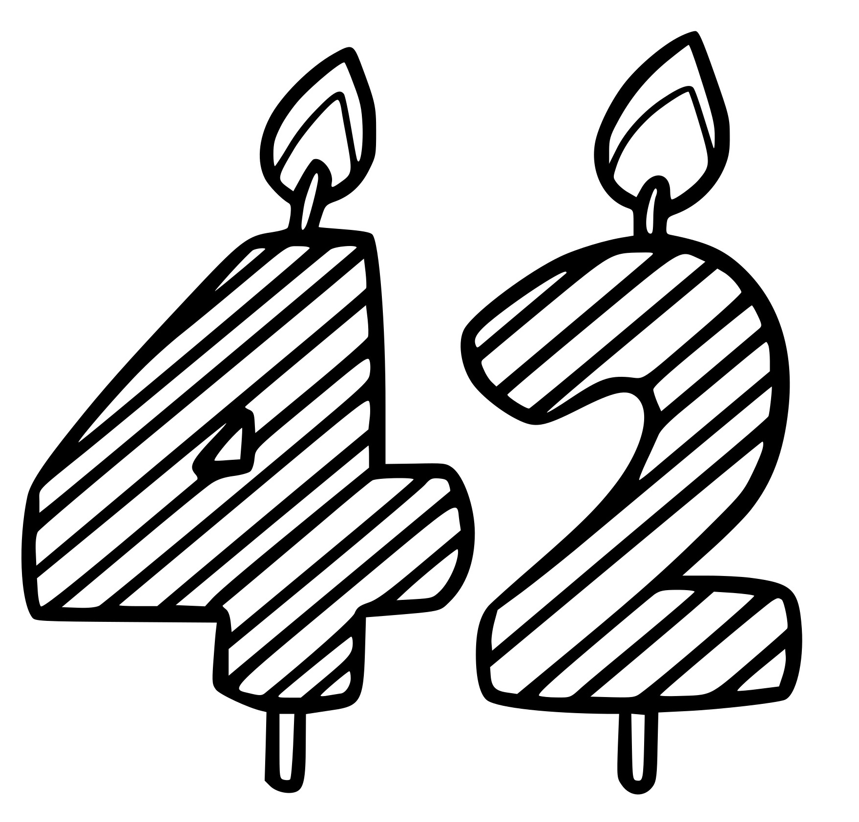 Coloriage 42 Ans - Anniversaire à imprimer