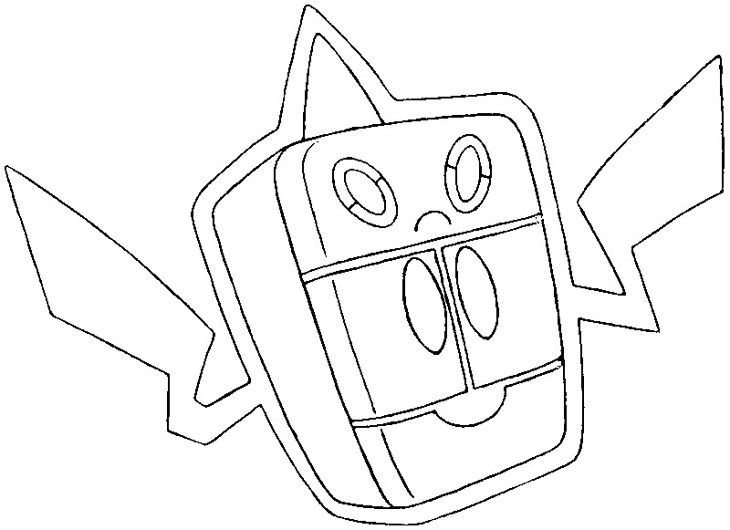 Coloriage 479 motisma froid pokemon forme alternative - Pokémon forme alternative à imprimer