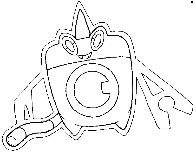 Coloriage 479 motisma lavage pokemon forme alternative - Pokémon forme alternative à imprimer