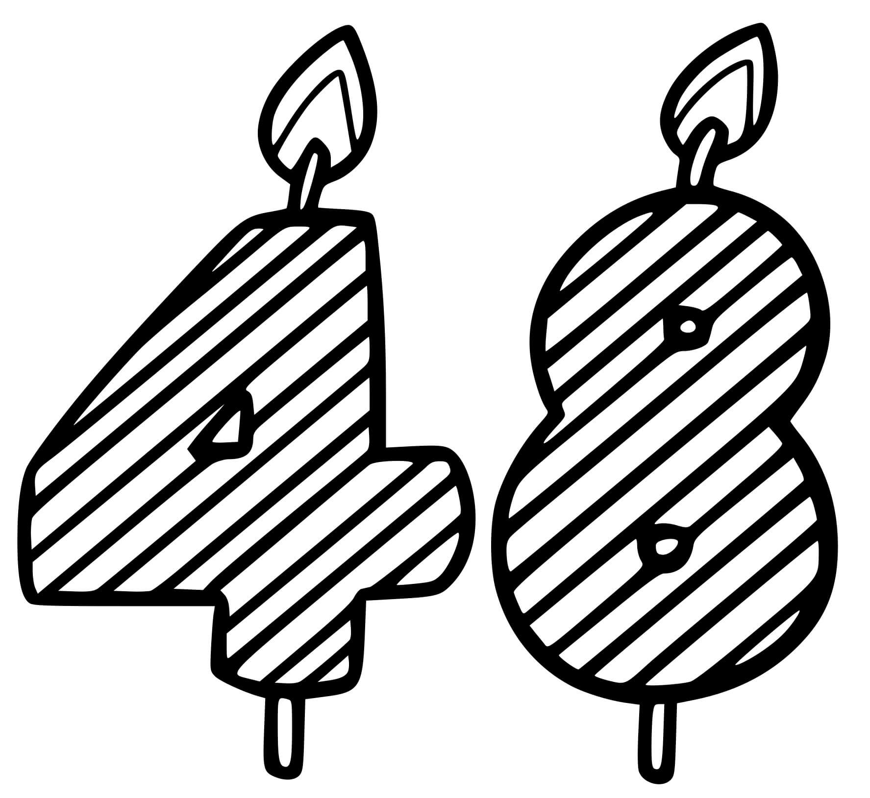 Coloriage 48 Ans - Anniversaire à imprimer