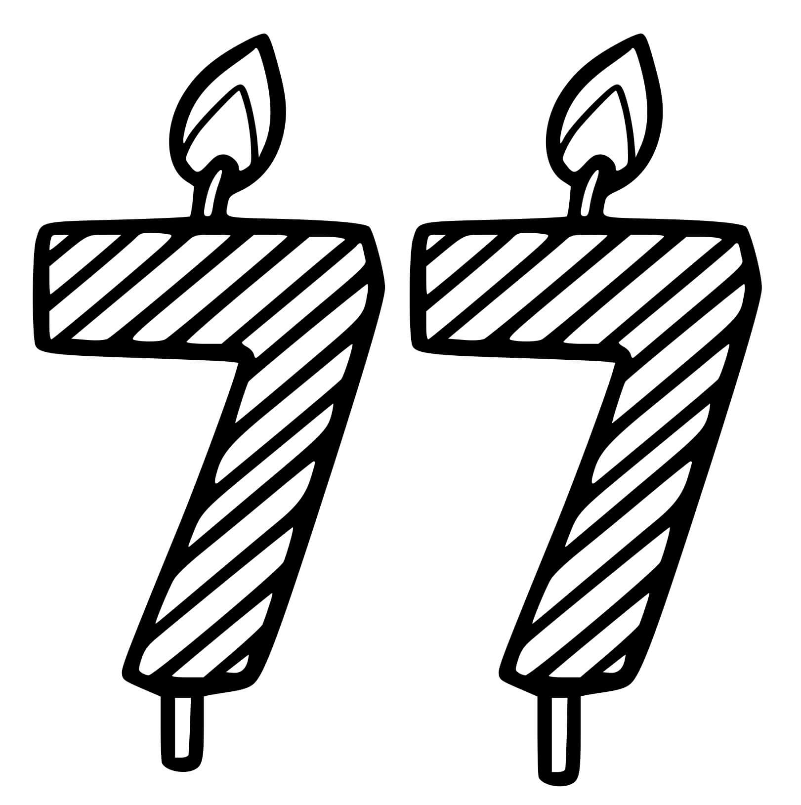 Coloriage 77 Ans - Anniversaire à imprimer