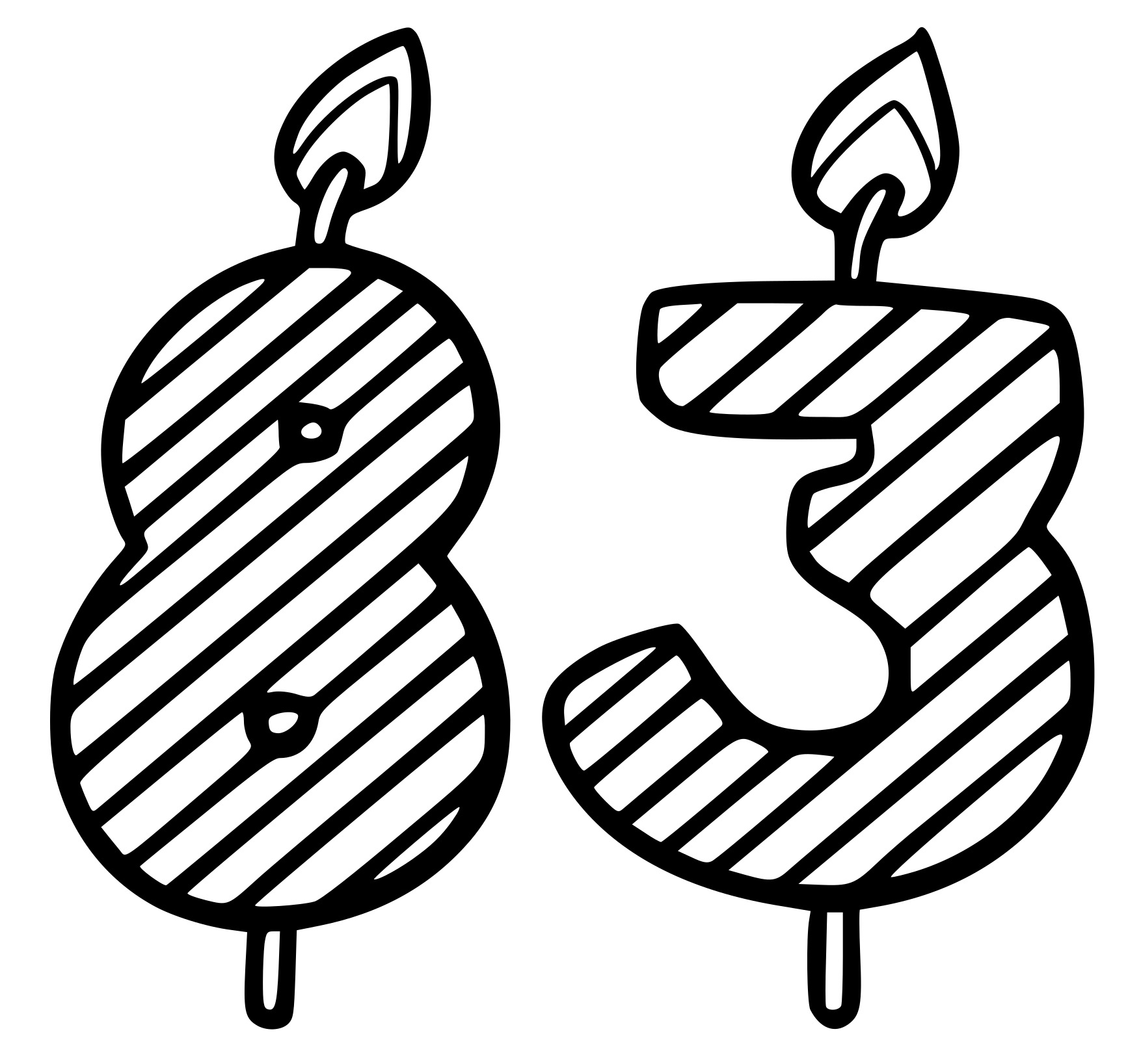 Coloriage 83 Ans - Anniversaire à imprimer