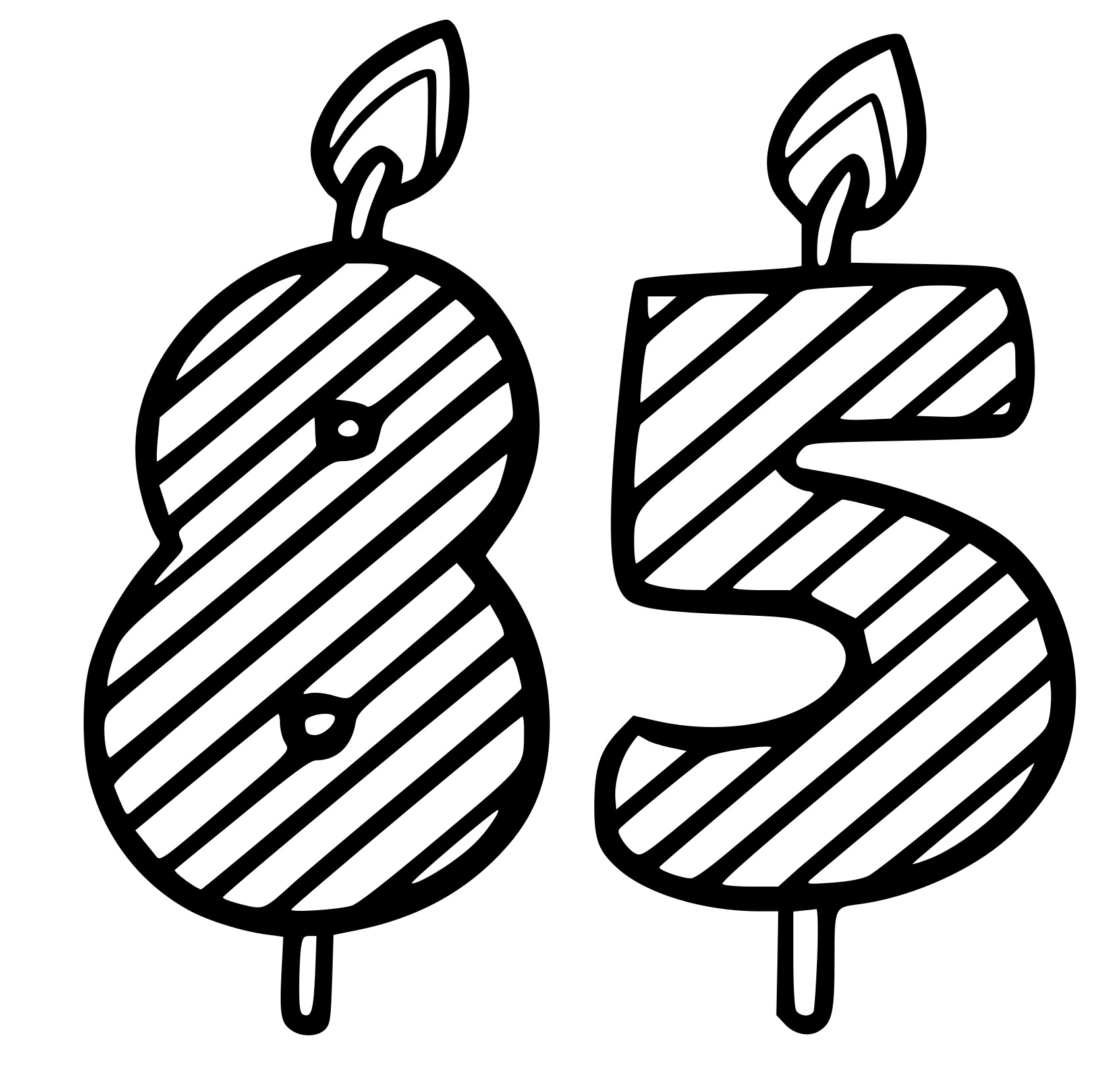 Coloriage 85 Ans - Anniversaire à imprimer
