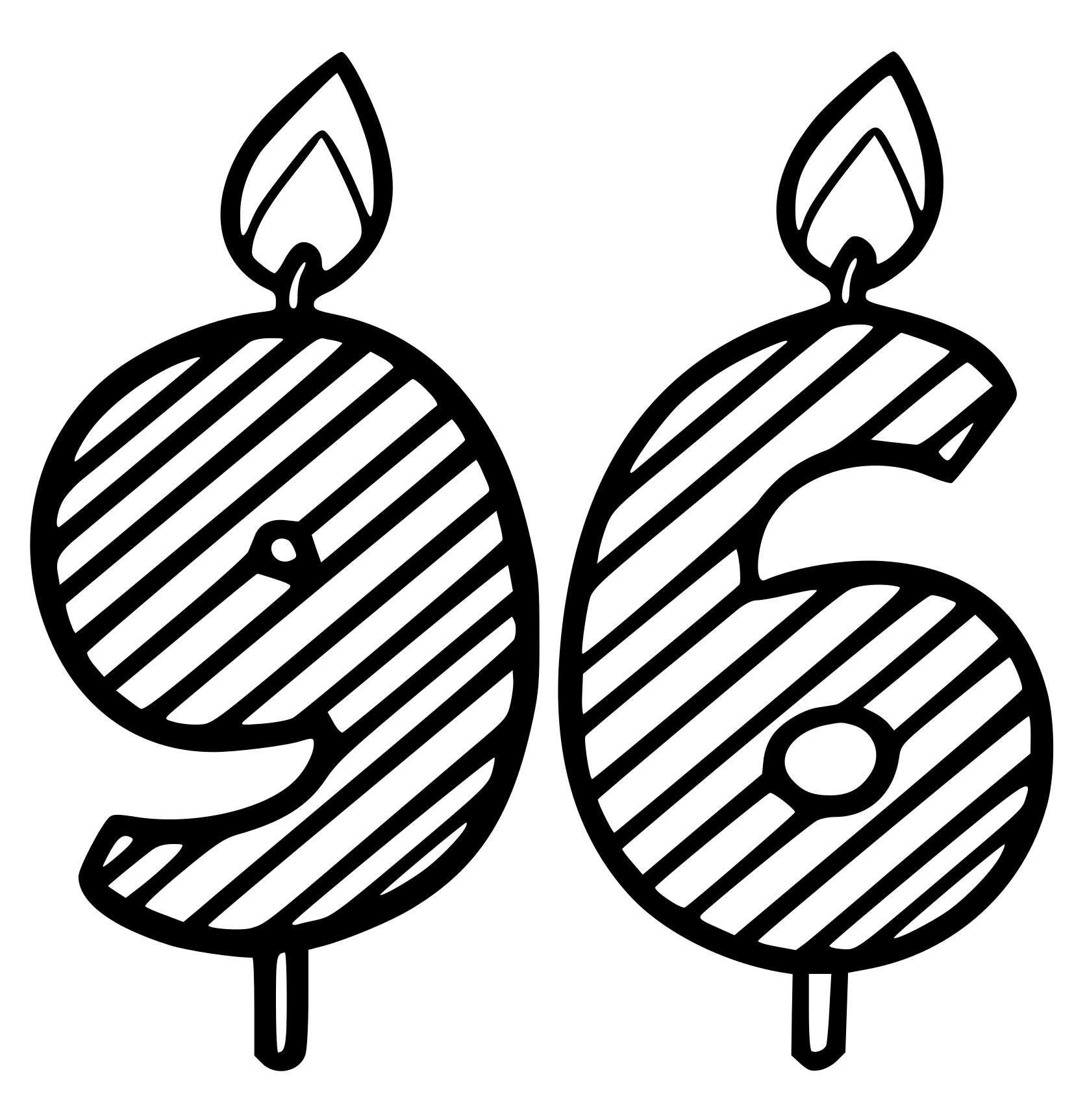 Coloriage 96 Ans - Anniversaire à imprimer