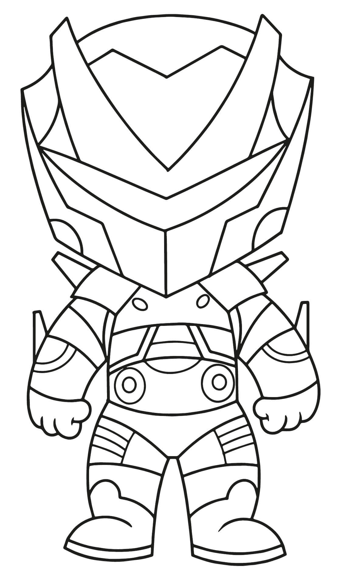 Coloriage Aim Robot - Fortnite à imprimer
