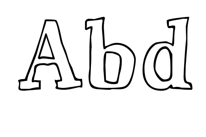 Coloriage Abd - Prénom à imprimer