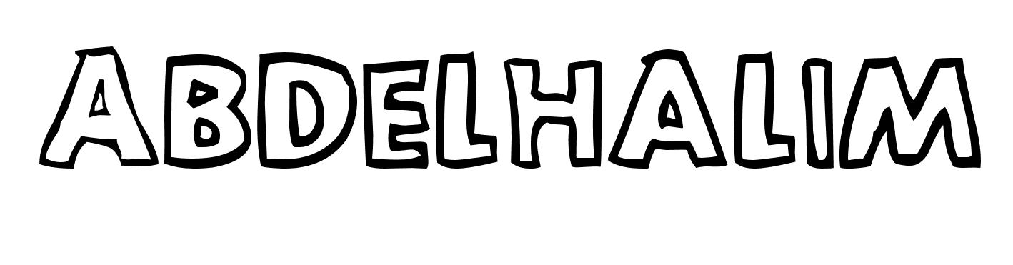 Coloriage Abdelhalim - Prénom à imprimer