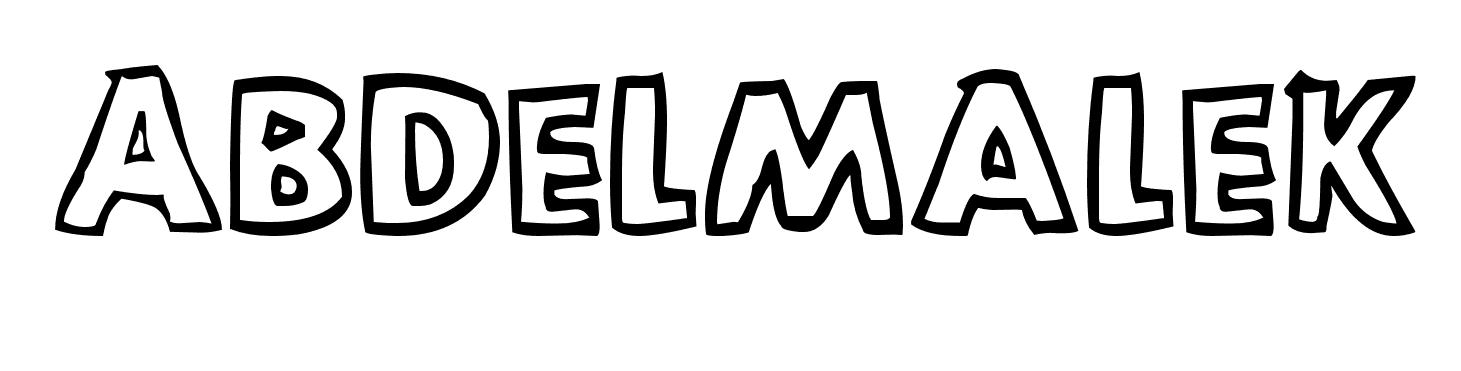Coloriage Abdelmalek - Prénom à imprimer