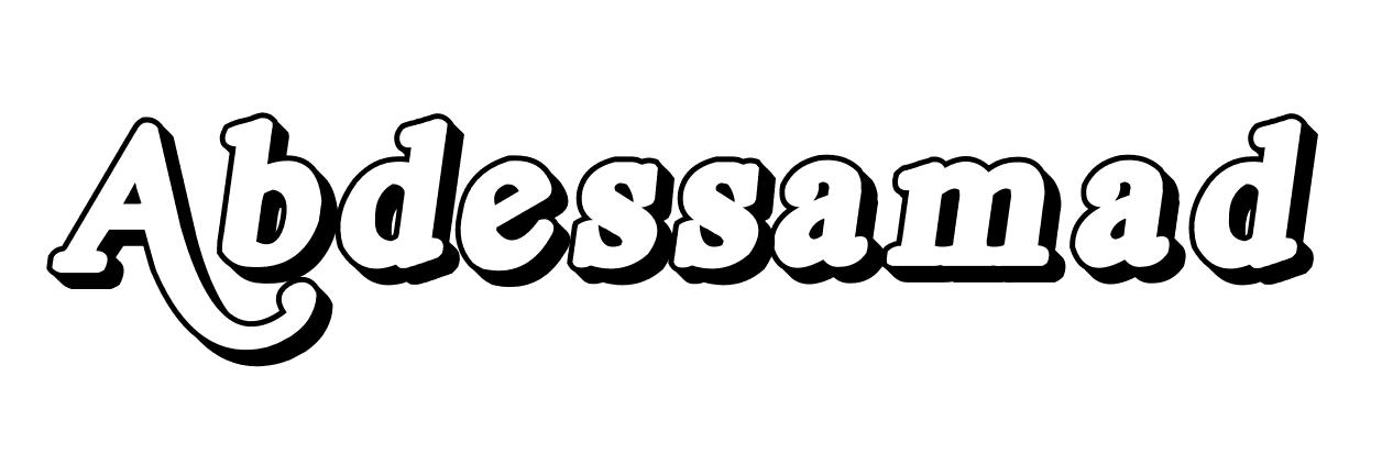 Coloriage Abdessamad - Prénom à imprimer