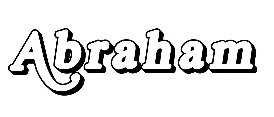 Coloriage Abraham - Prénom à imprimer