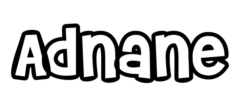 Coloriage Adnane - Prénom à imprimer