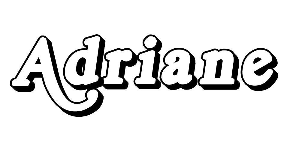 Coloriage Adriane - Prénom à imprimer